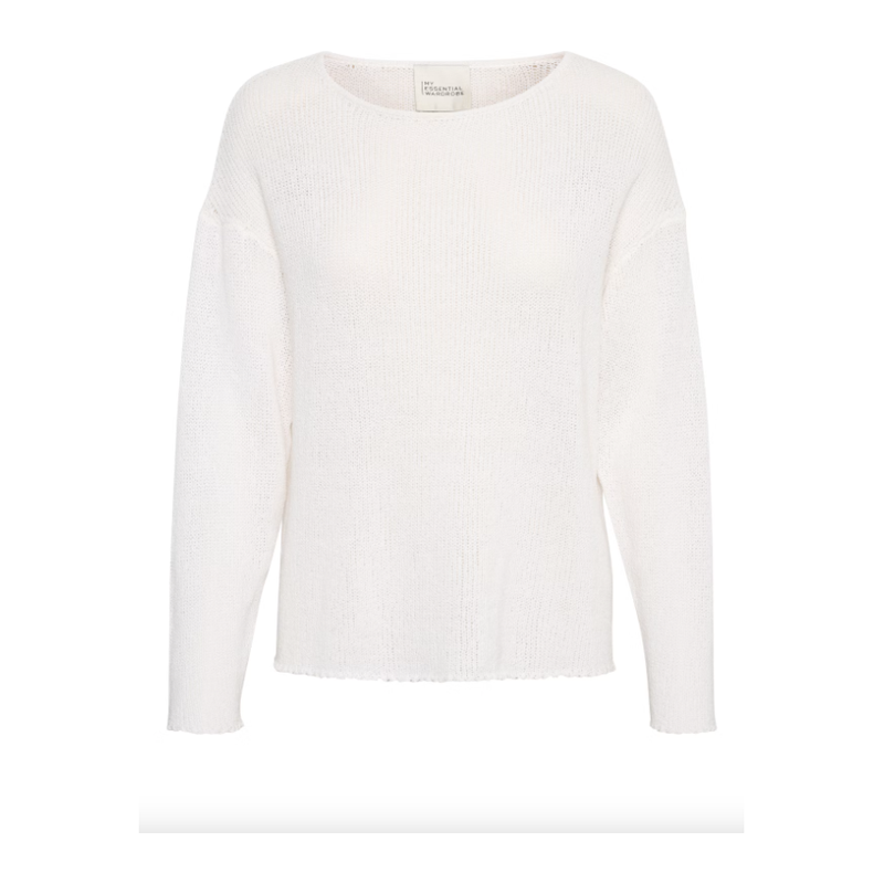 Diva Boxy Knit White