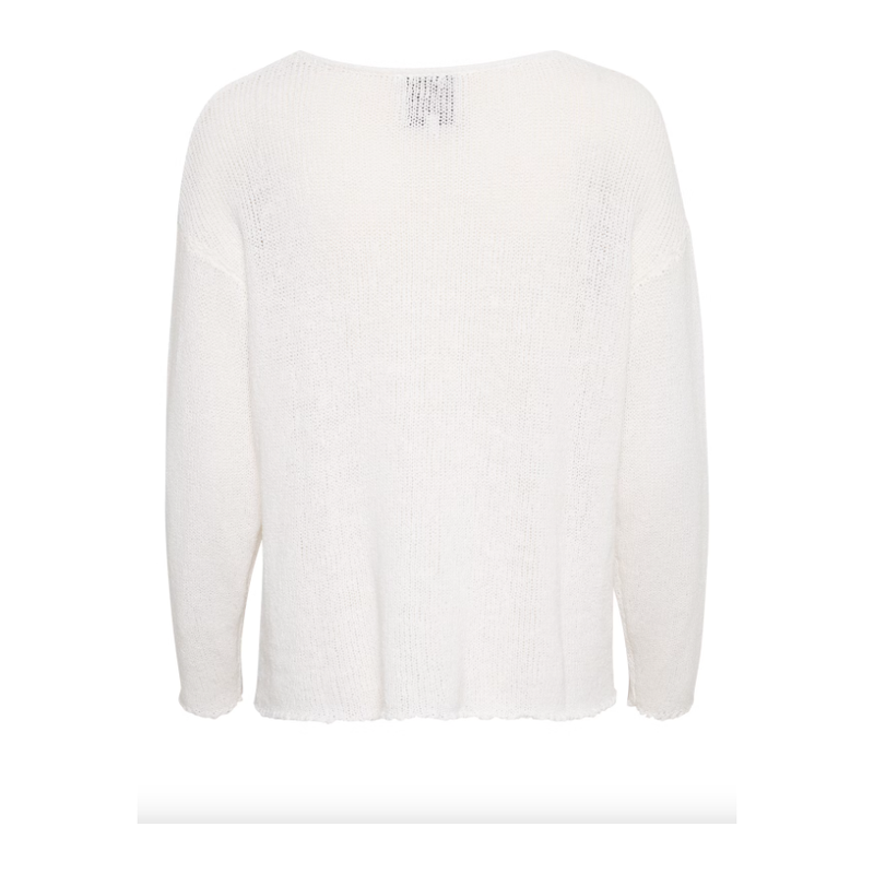 Diva Boxy Knit White