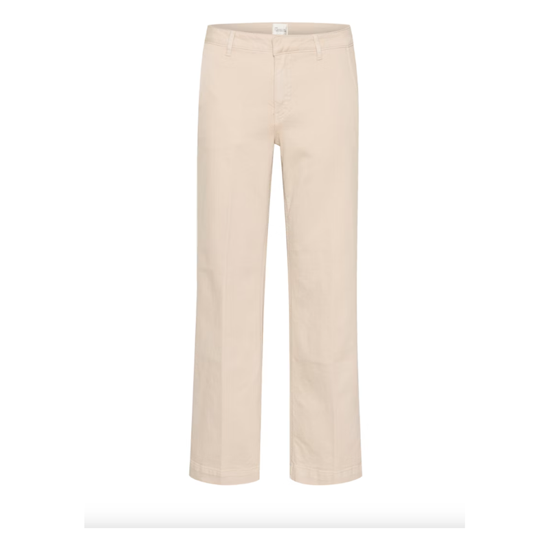 LaraMW 149 Wide Leg Cotton Jeans Ecru