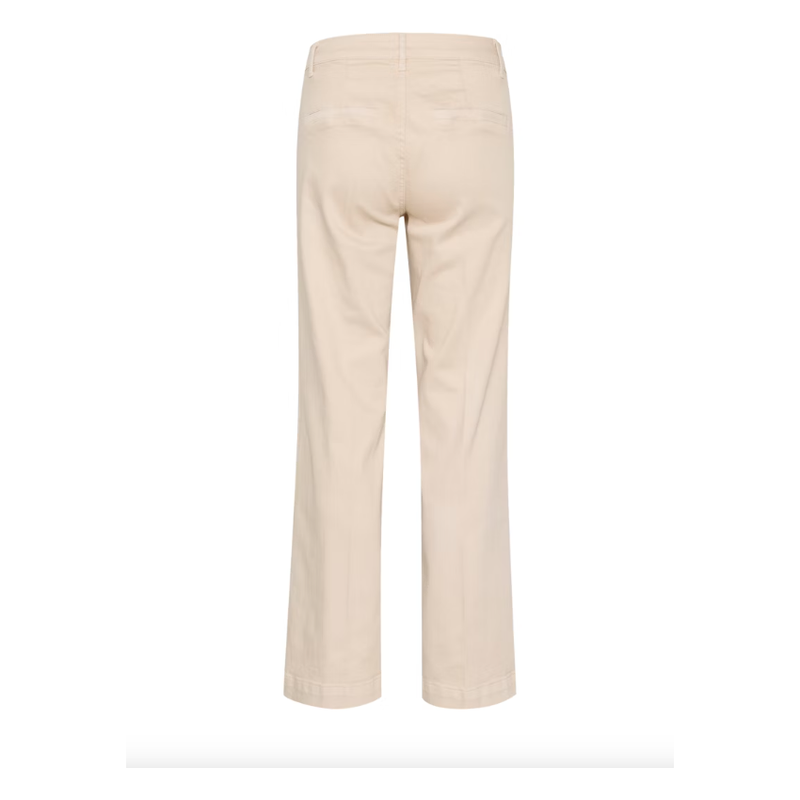 LaraMW 149 Wide Leg Cotton Jeans Ecru