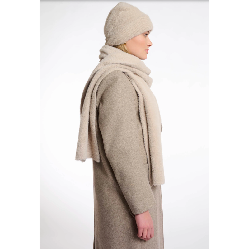 Leah Knitted Scarf Stone