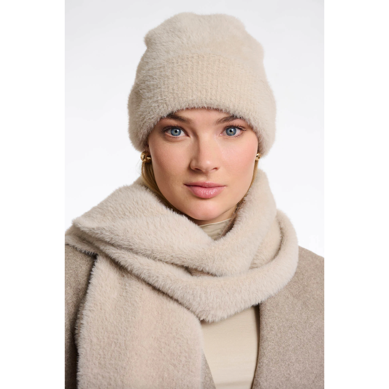 Nadine Knitted Beanie Stone