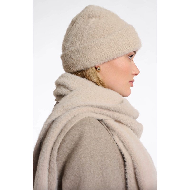 Nadine Knitted Beanie Stone