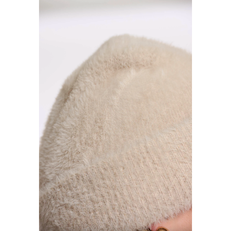 Nadine Knitted Beanie Stone