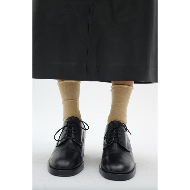 CozyIW Glitter Socks Gold