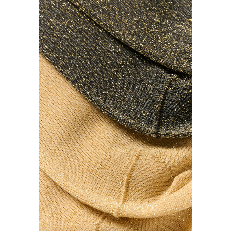 CozyIW Glitter Socks Gold