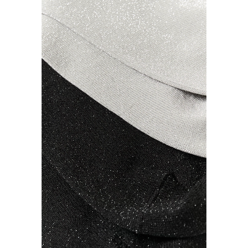 CozyIW Glitter Socks Black/Silver