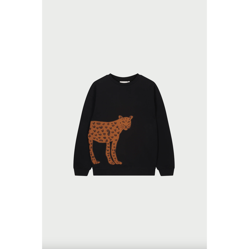 Archie Leopard Sweatshirt Black
