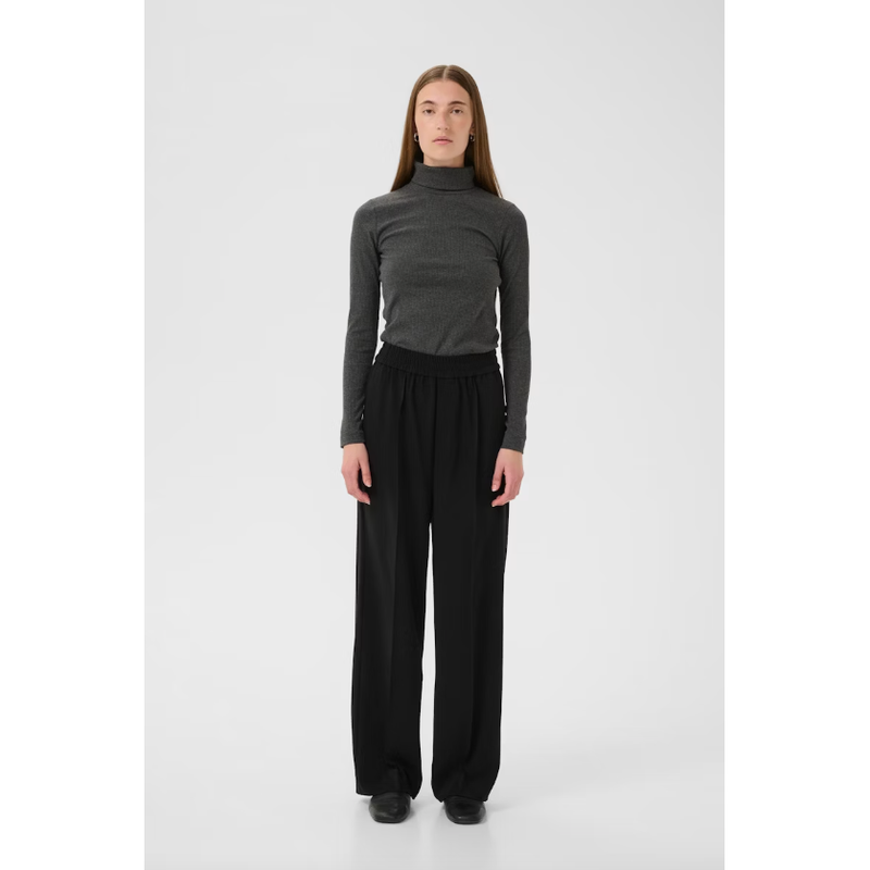 DagnaIW Rollneck Melange Long Sleeve Dark Grey