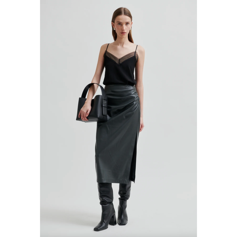 Diaz Strap Top Black