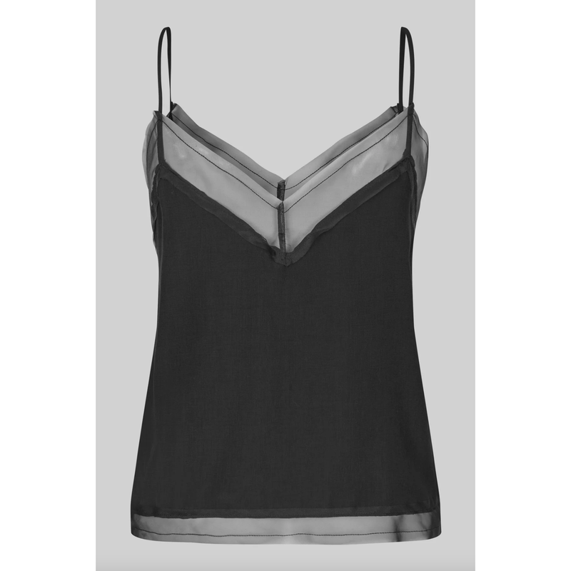 Diaz Strap Top Black