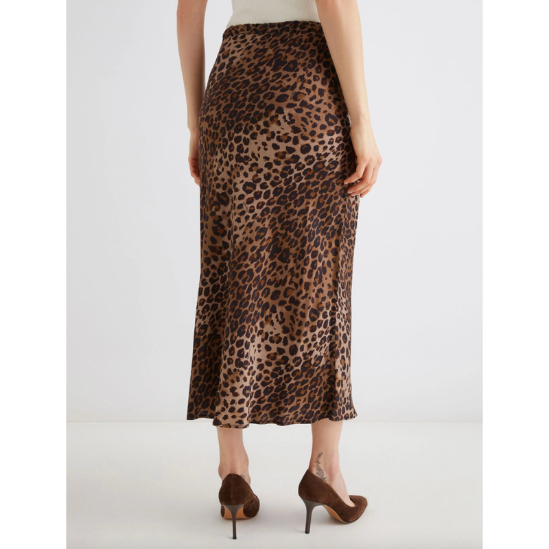 Albany Viscose Midi Skirt Leopard