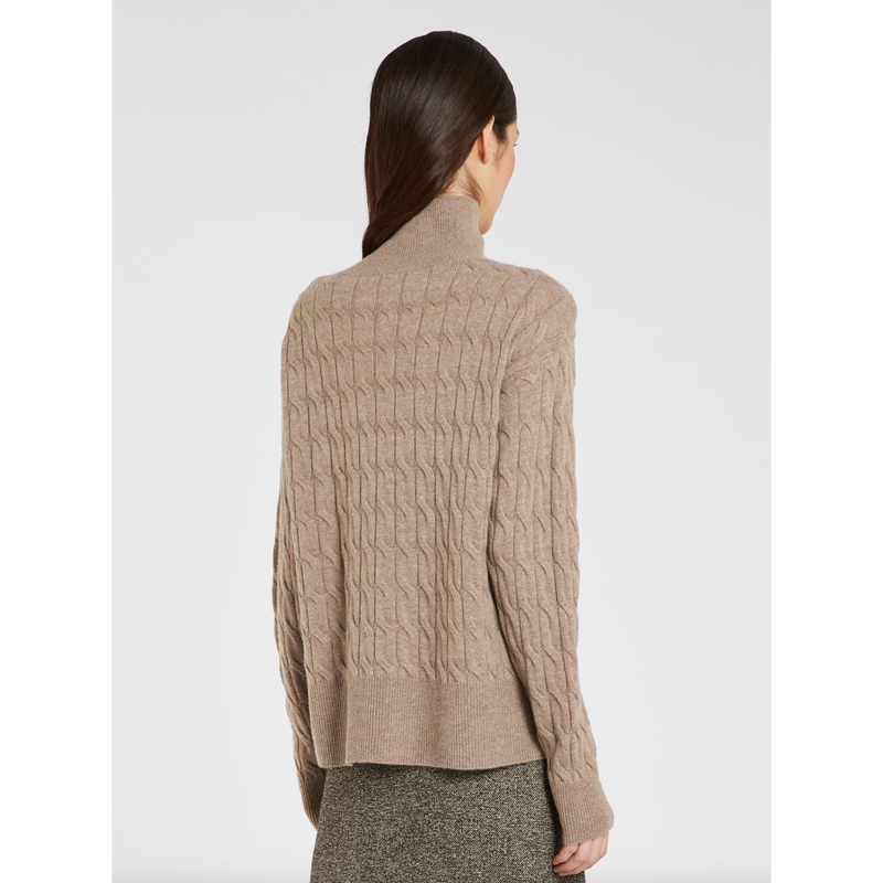 Aereo Wool Cashmere Sweater Beige Melange
