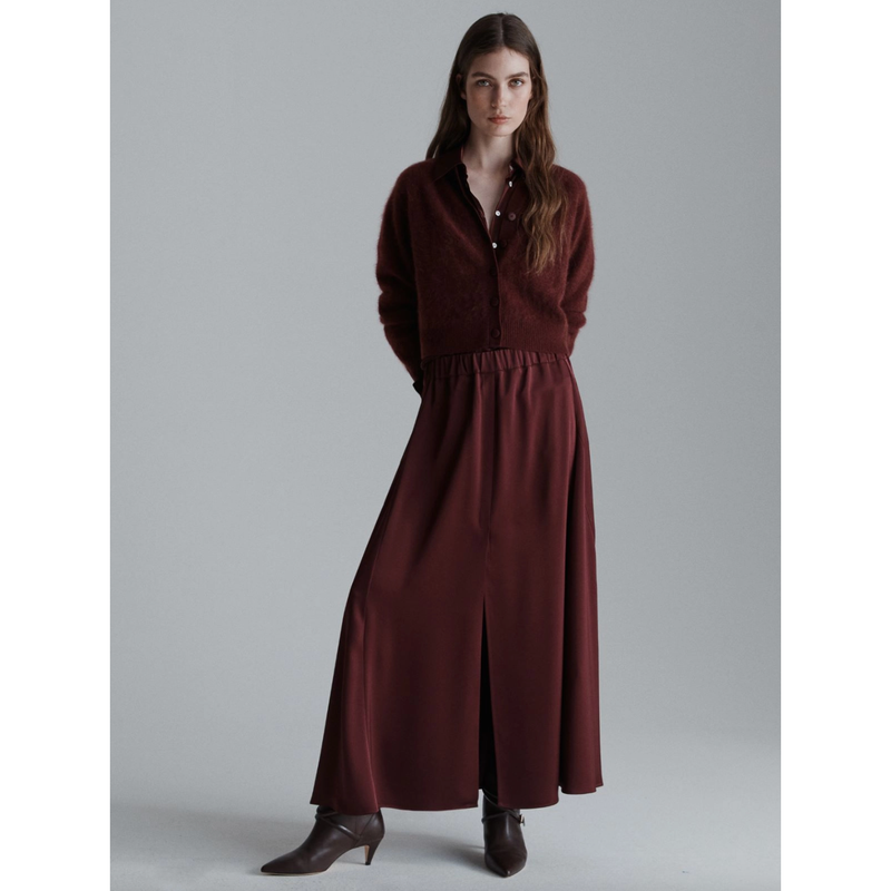 Belluno Midi Skirt Bordeaux