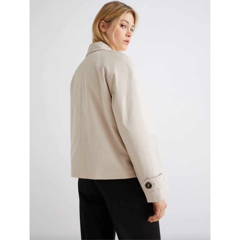 Darsena Reversible Short Raincoat Stone