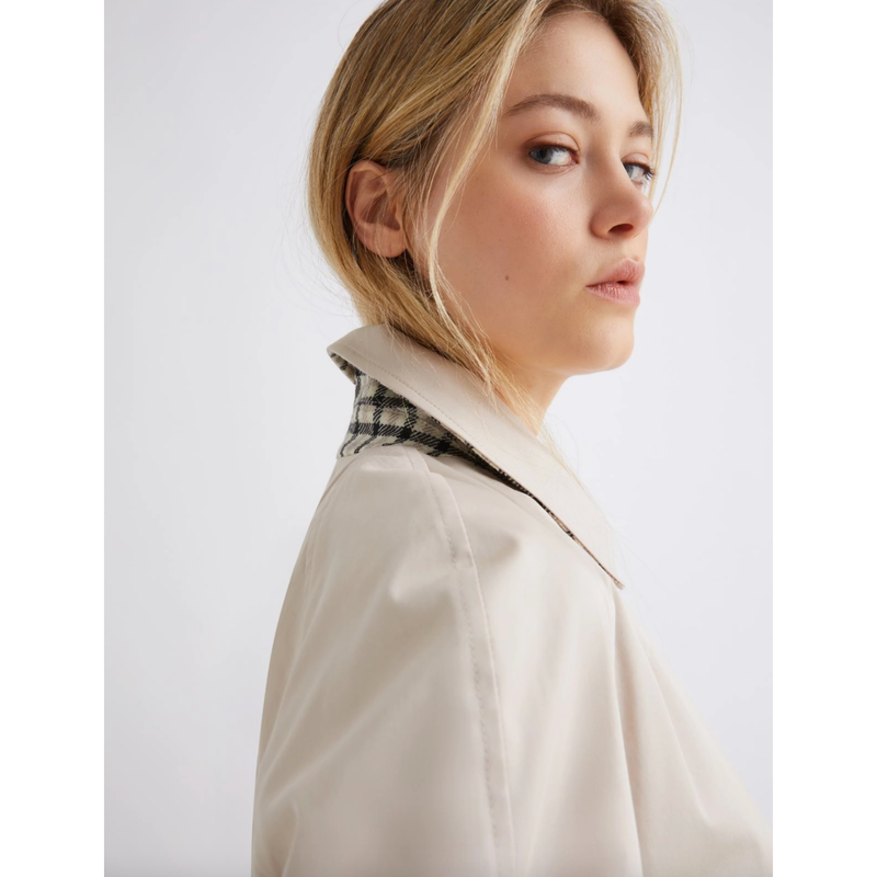 Darsena Reversible Short Raincoat Stone