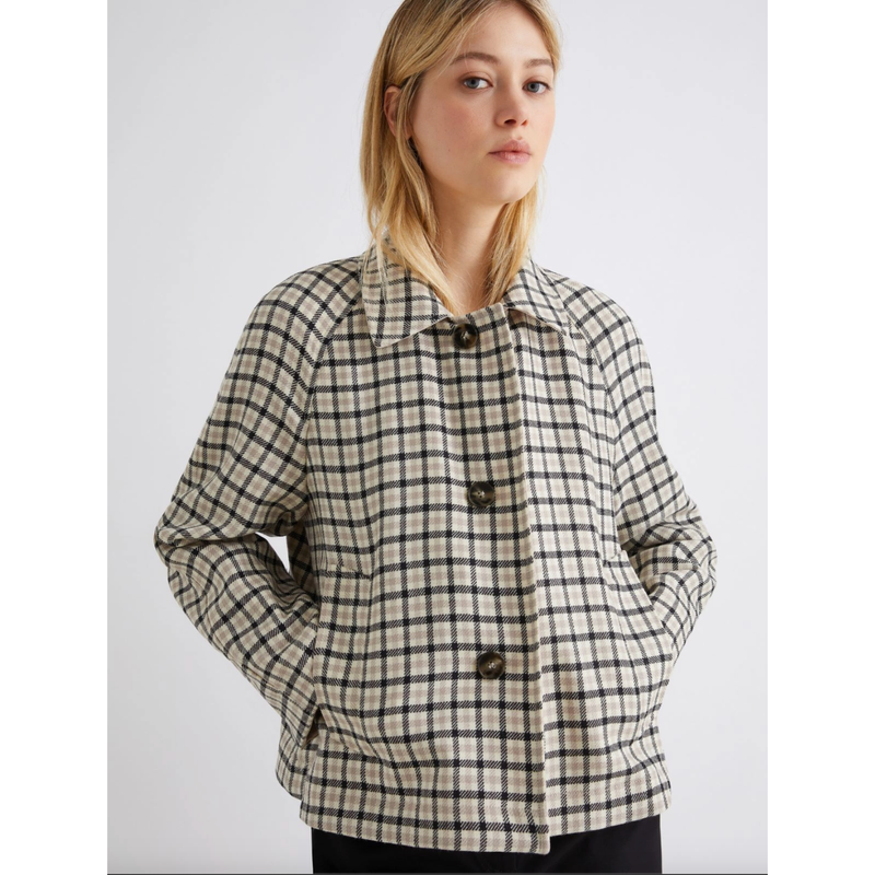 Darsena Reversible Short Raincoat Stone