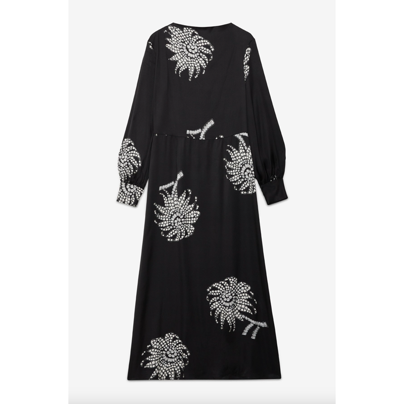 Jewel Print Dress Black