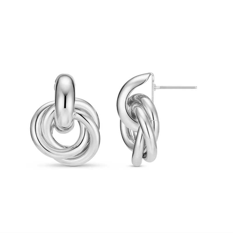 Statement Interlocking Earring Silver