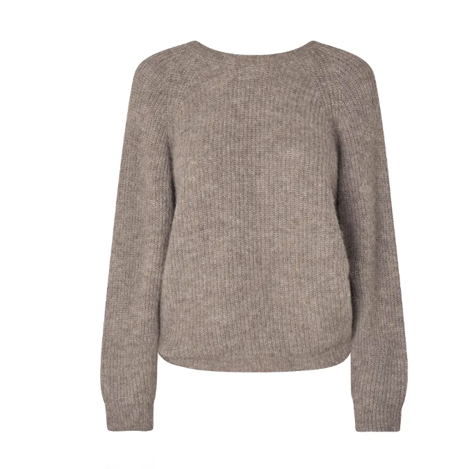 Flare Knit Beige Melange