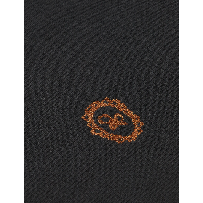 Mini Embroidery Regular Fit Sweatshirt Black