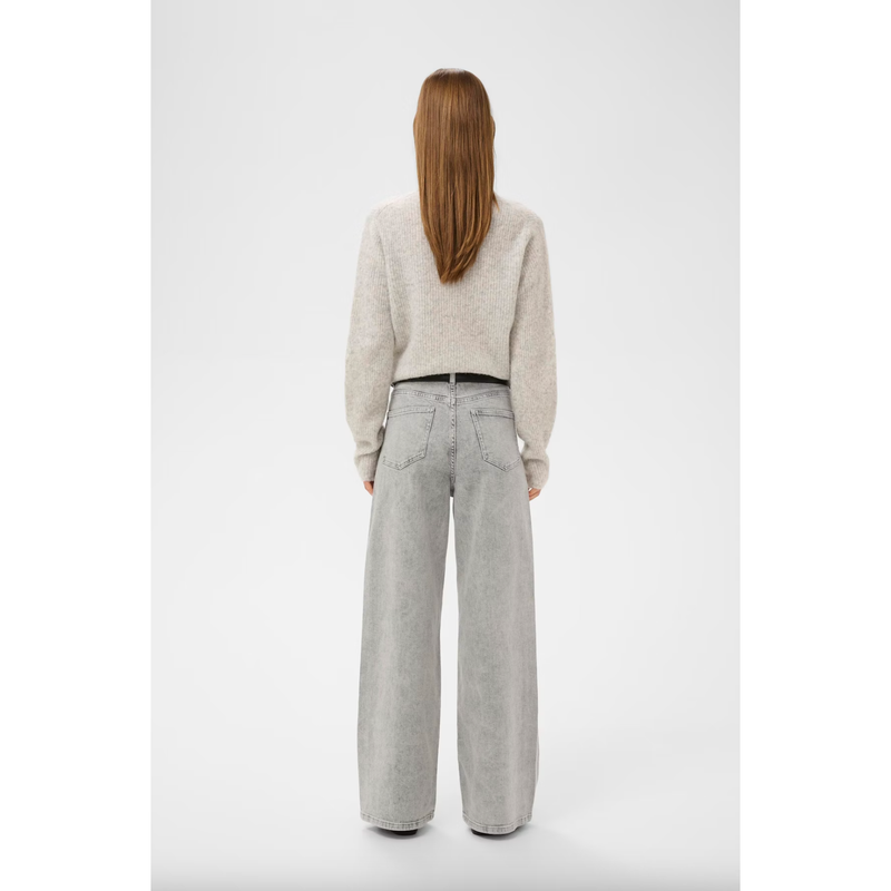 AaliaIW Bacca Rhinestone Jeans Grey