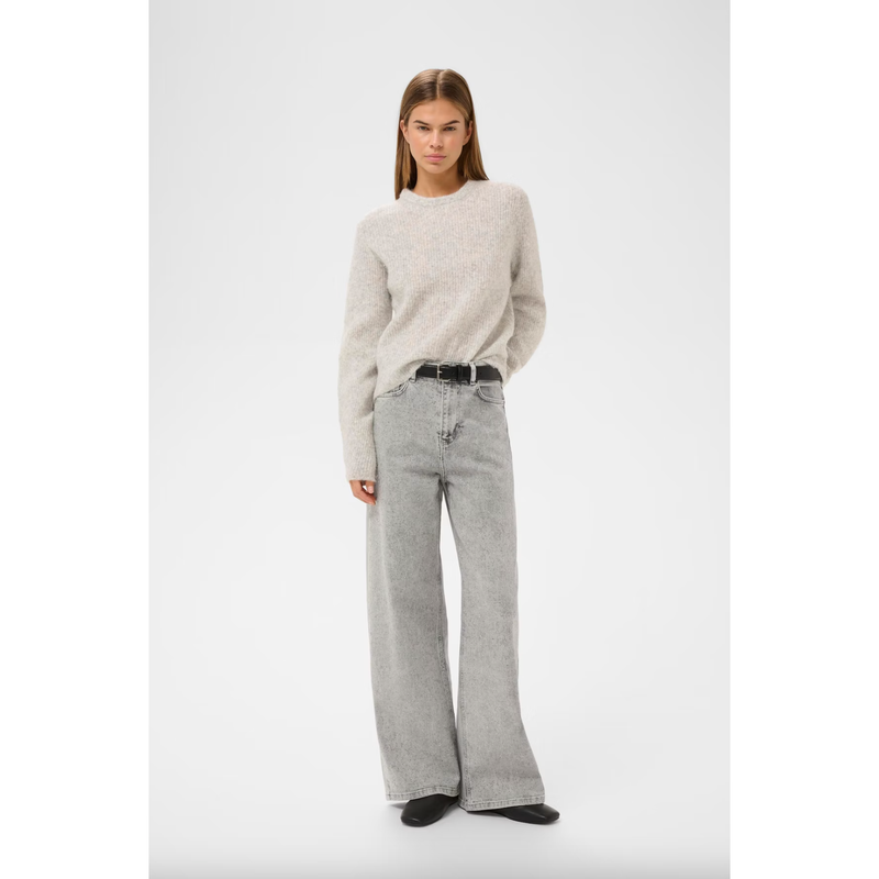 AaliaIW Bacca Rhinestone Jeans Grey