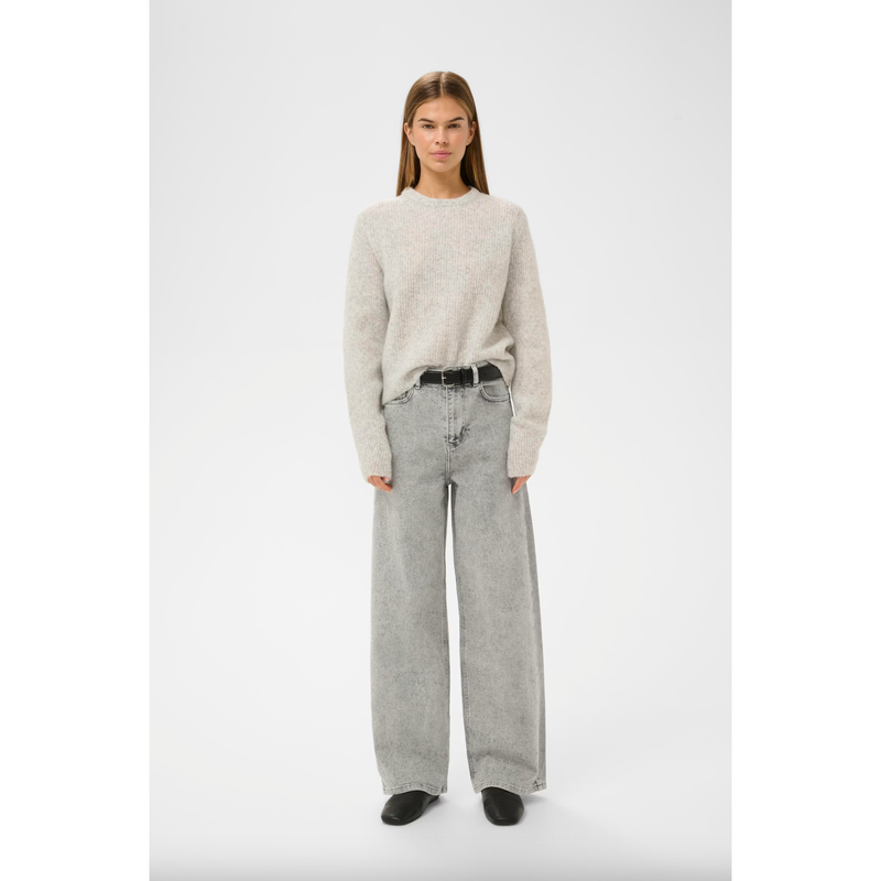 AaliaIW Bacca Rhinestone Jeans Grey