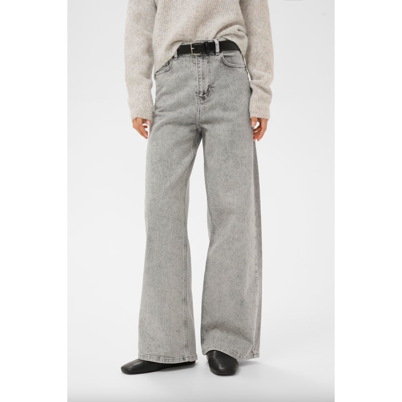 AaliaIW Bacca Rhinestone Jeans Grey