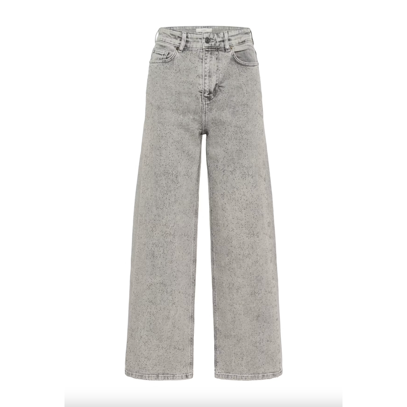 AaliaIW Bacca Rhinestone Jeans Grey