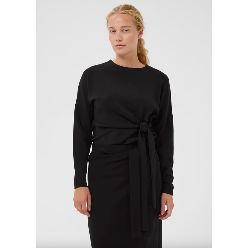 TriIW VincentIW Knot Blouse Black
