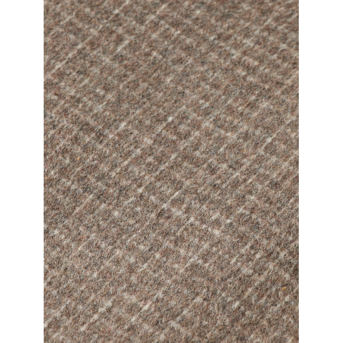 Classic Wool Check Coat Beige