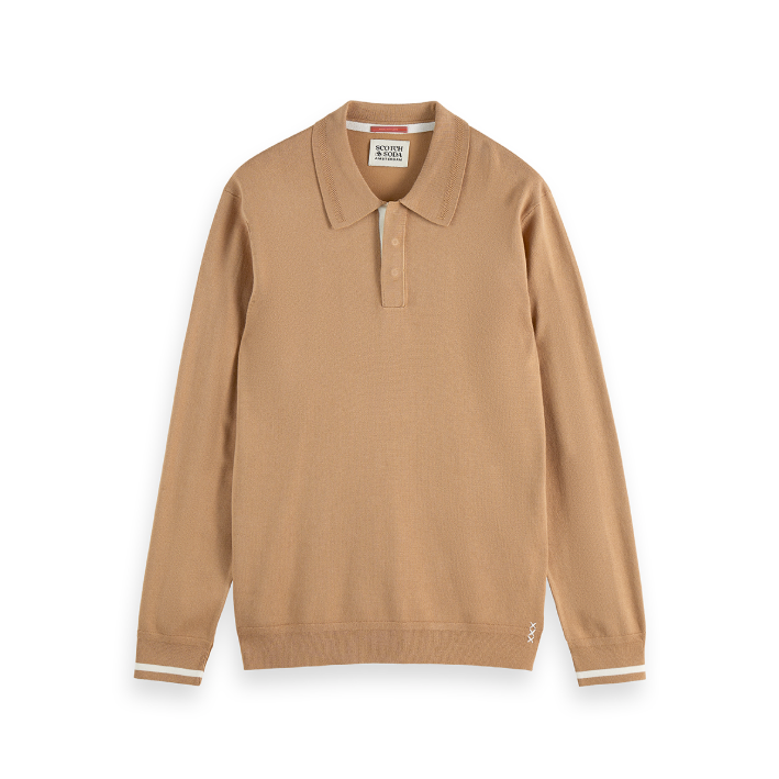 Blend Knit Long Sleeve Beige