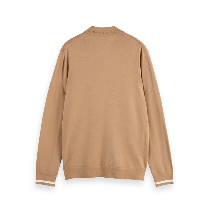Blend Knit Long Sleeve Beige