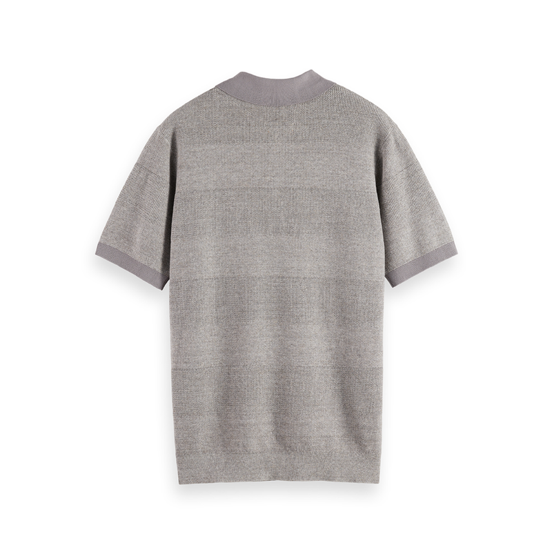Striped Polo Grey