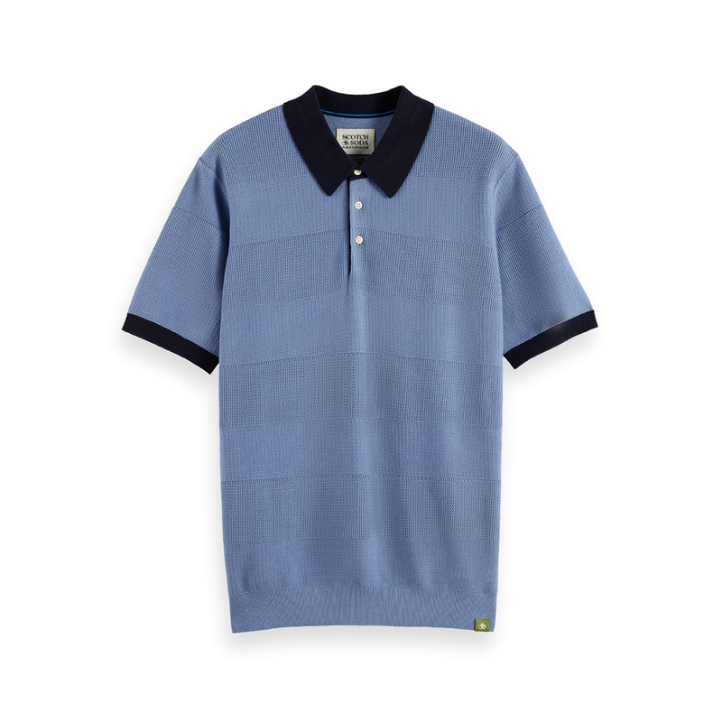 Striped Polo Blue