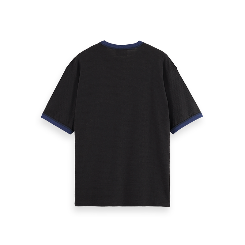 Bound Neckline Tee Grey