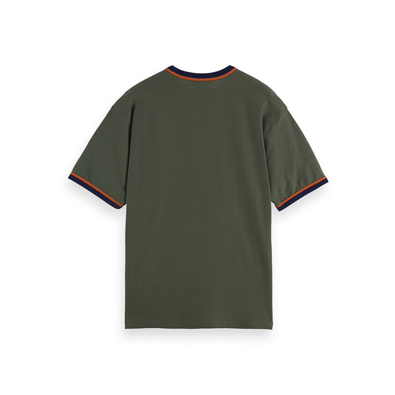 Bound Neckline Tee Green
