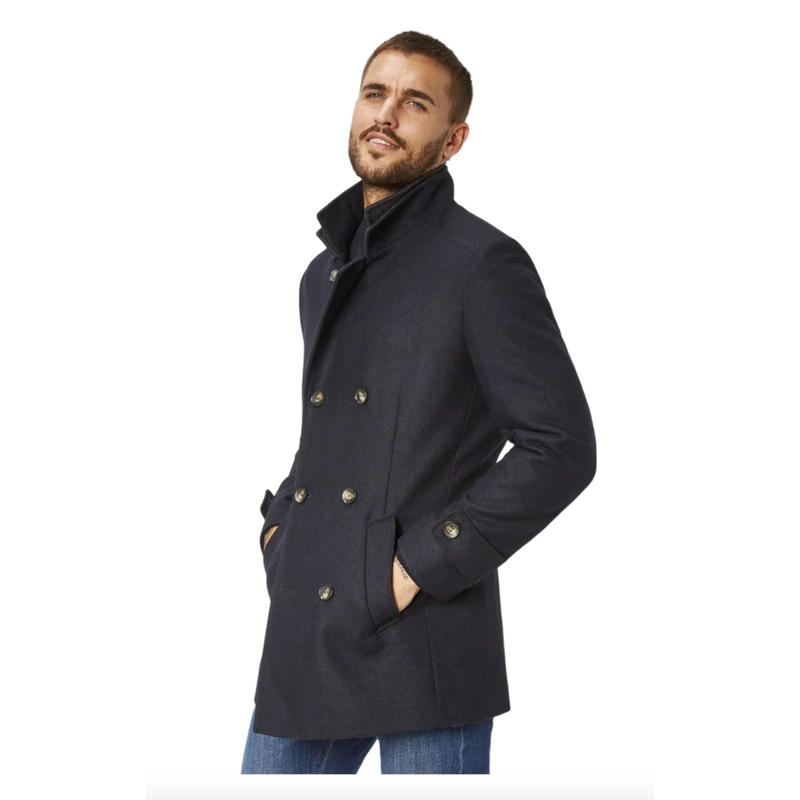 George Wool Coat Navy
