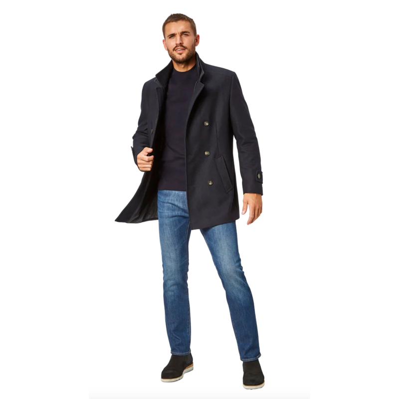 George Wool Coat Navy