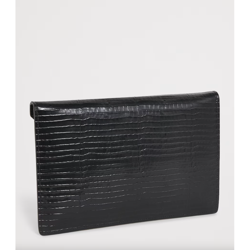 Envelope Orb Clutch Black