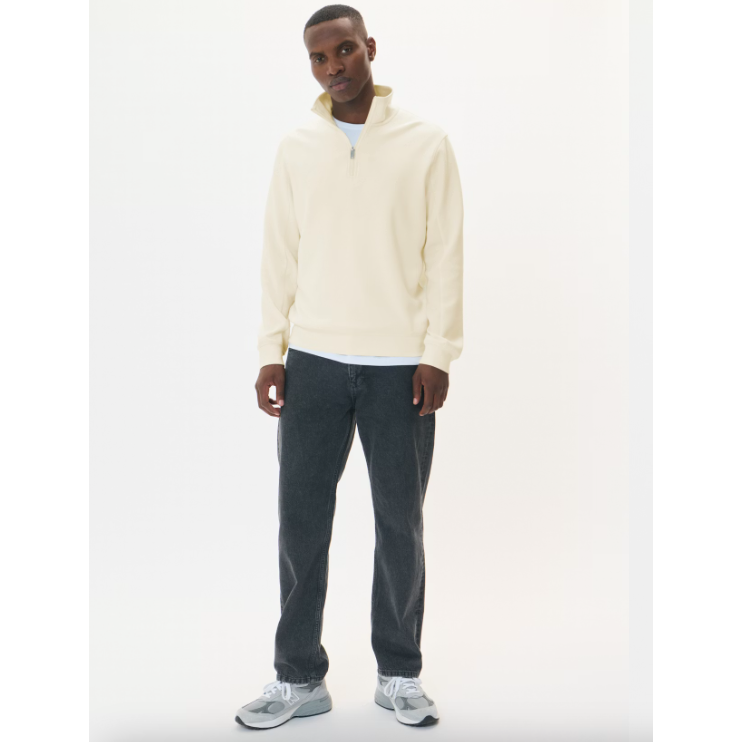 Kade Zip Sweatshirt White