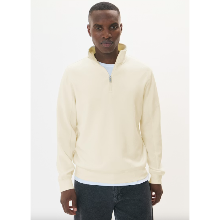 Kade Zip Sweatshirt White