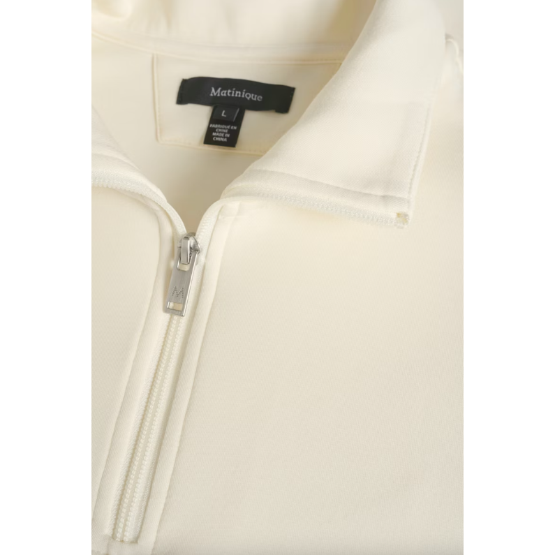 Kade Zip Sweatshirt White