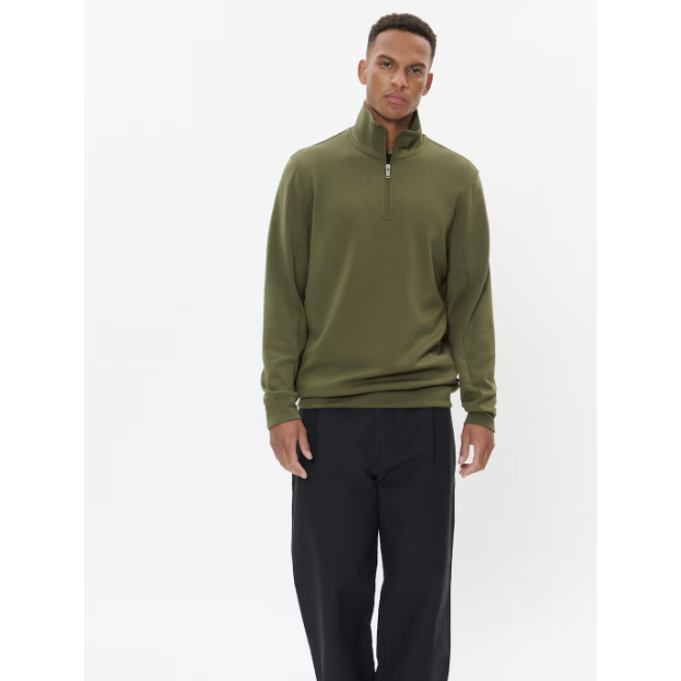 Kade Zip Sweatshirt Olive