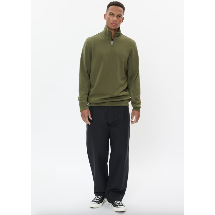 Kade Zip Sweatshirt Olive