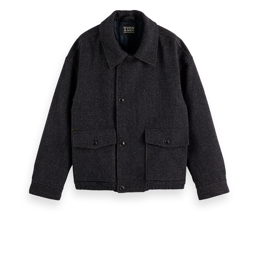 Textured Wool Jacket Black – Agatha Boutique & Todd's Menswear