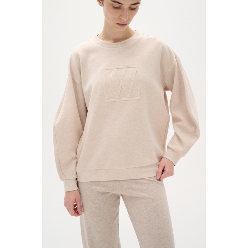 LaicentIW Vincent Melange Monogramme Sweatshirt Vanilla