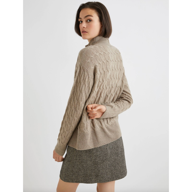 Aereo Wool Cashmere Sweater Beige Melange