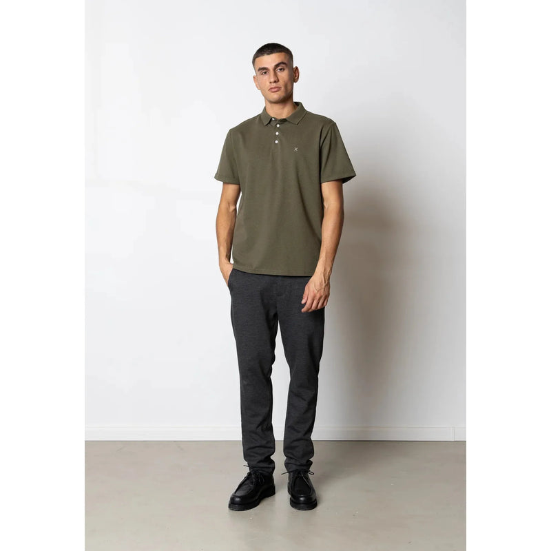 Clean Cut Copenhagen Silkeborg Stretch Polo Shirt Army